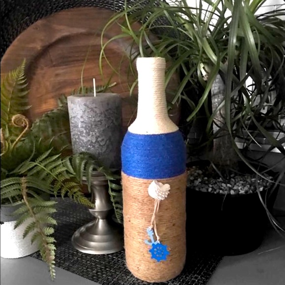 💙 Beach/Nautical Themed Bottle Decor - Picture 2 of 9